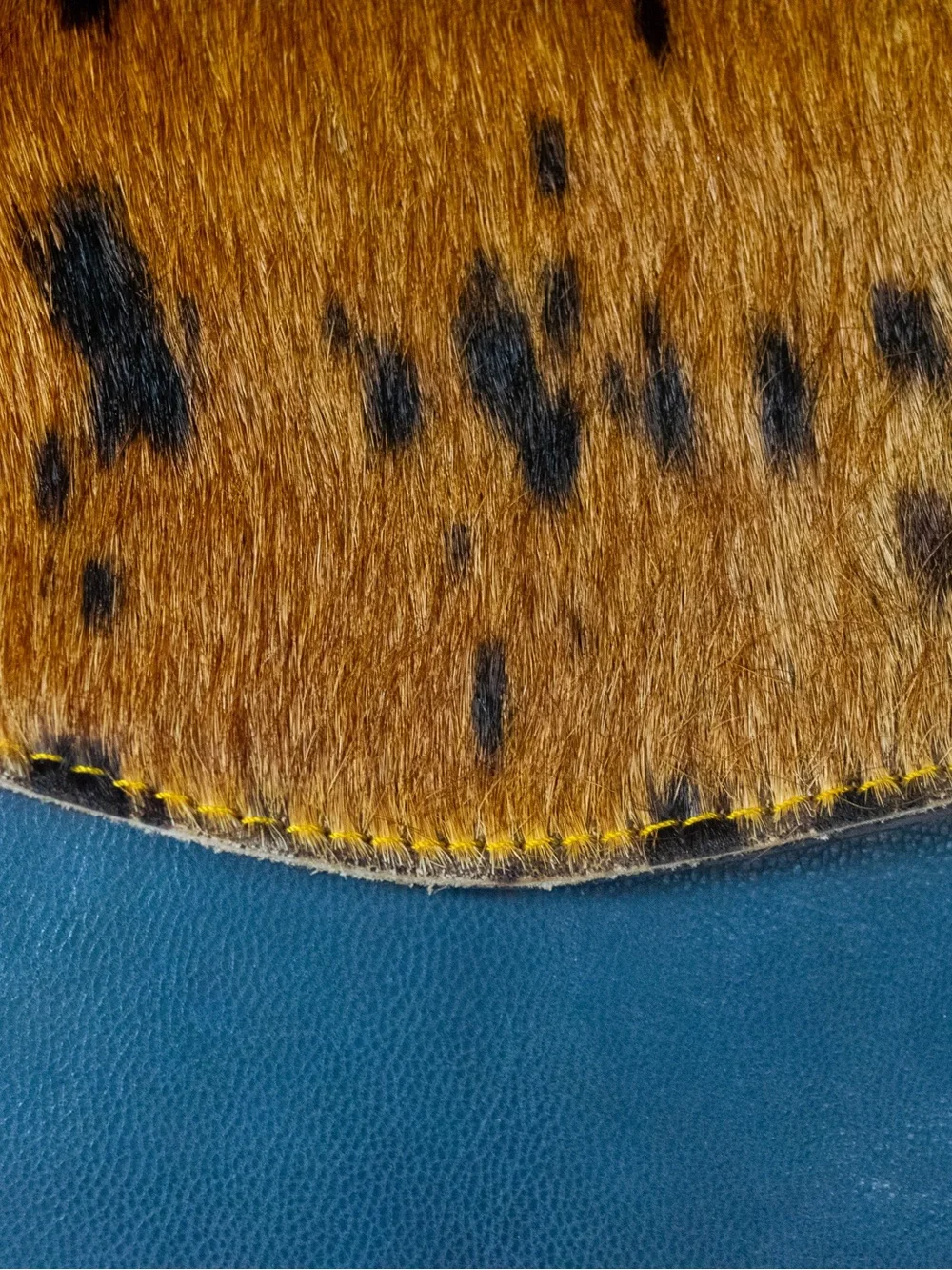 Soruka 1 of 1 Leather and Haircalf Sustainable Upcycled Crossbody Bag